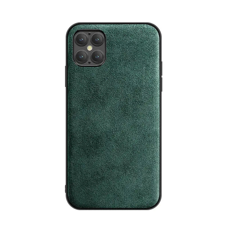 iPhone 14 Anacotte Luxeium premium microfiber suede handcraft iPhone case-5