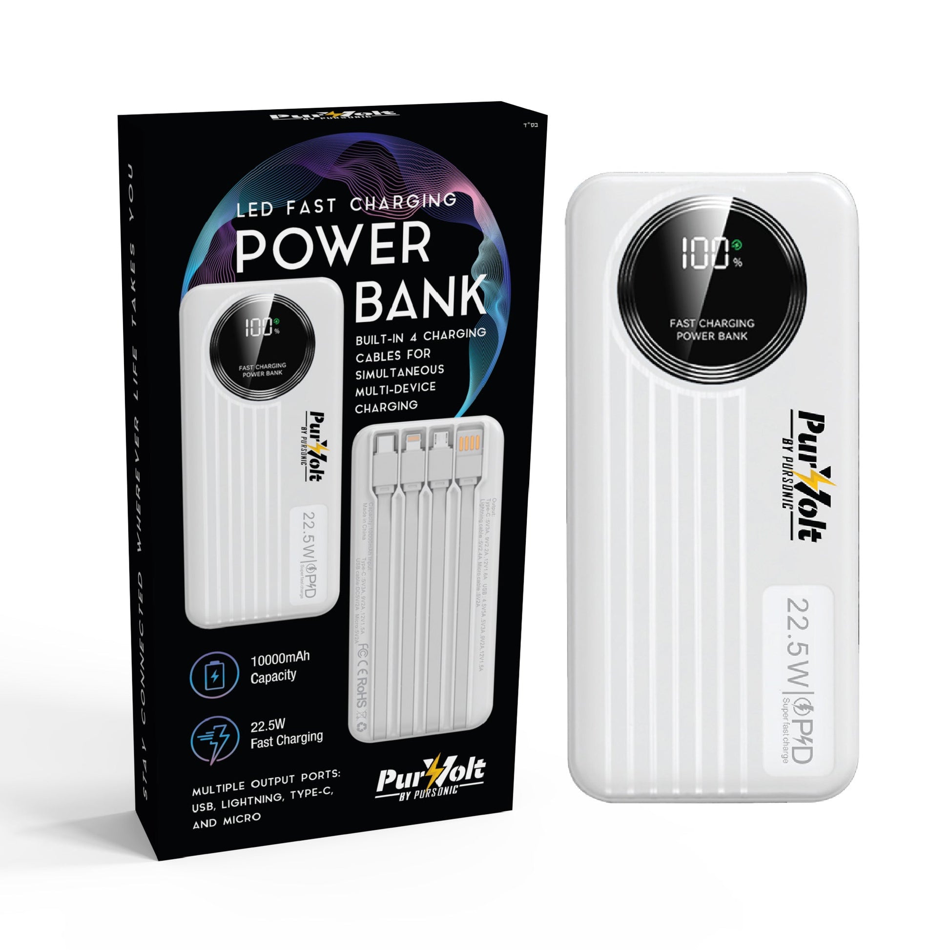 LED Fast Charging Power Bank & Extra Large Electric Heating Pad: Power & Comfort Duo!-4