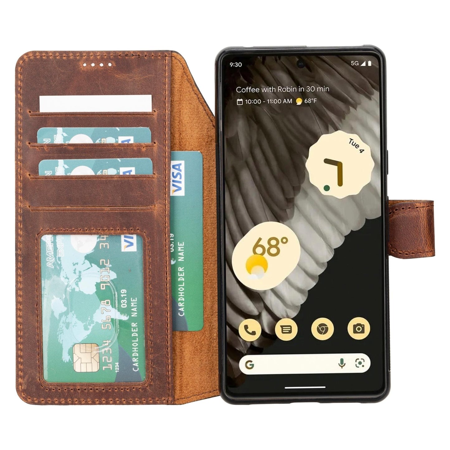 Sheridan Leather Detachable Wallet for Google Pixel 5